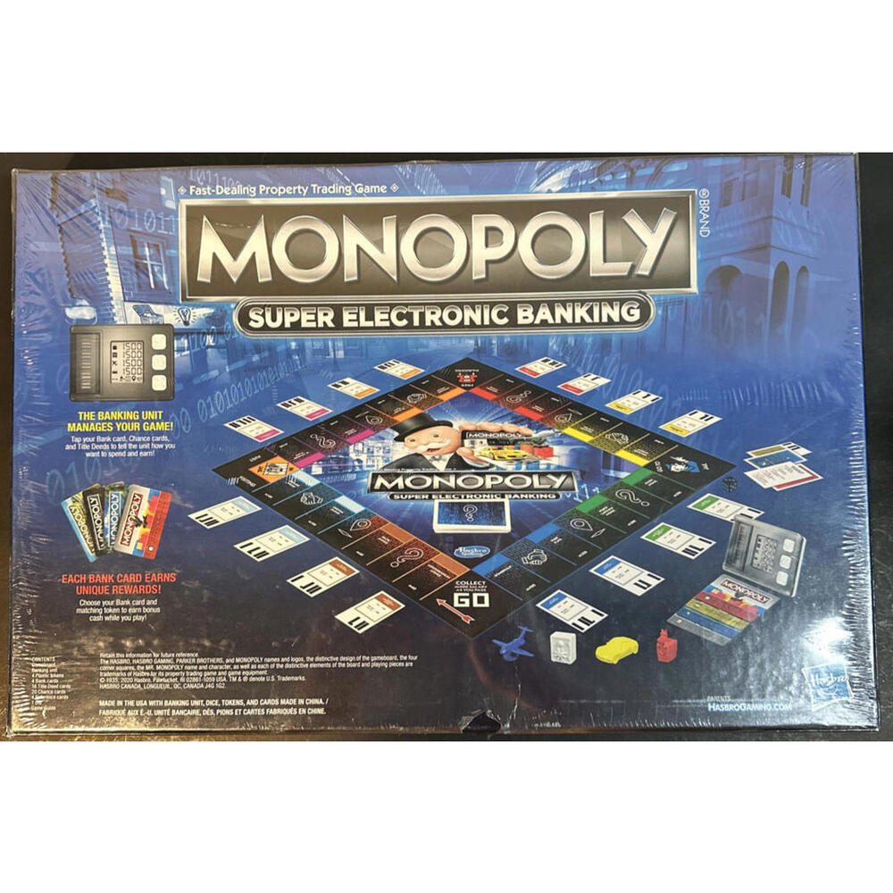 Hasbro Monopoly Super Electronic Banking Board Game  2020 - BRAND NEW SEALED - Picture 3 of 4